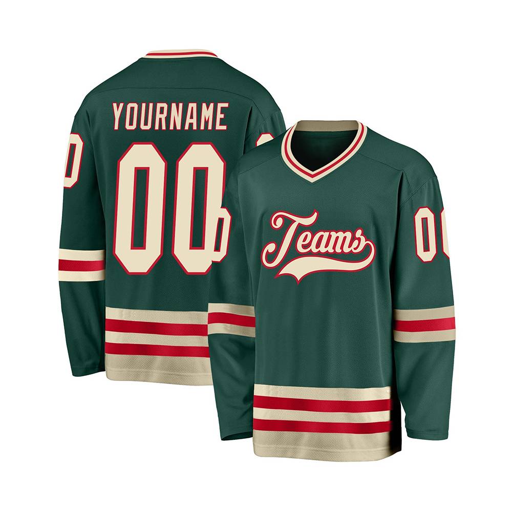 Custom Pro Black Parrot-White Hockey Jersey