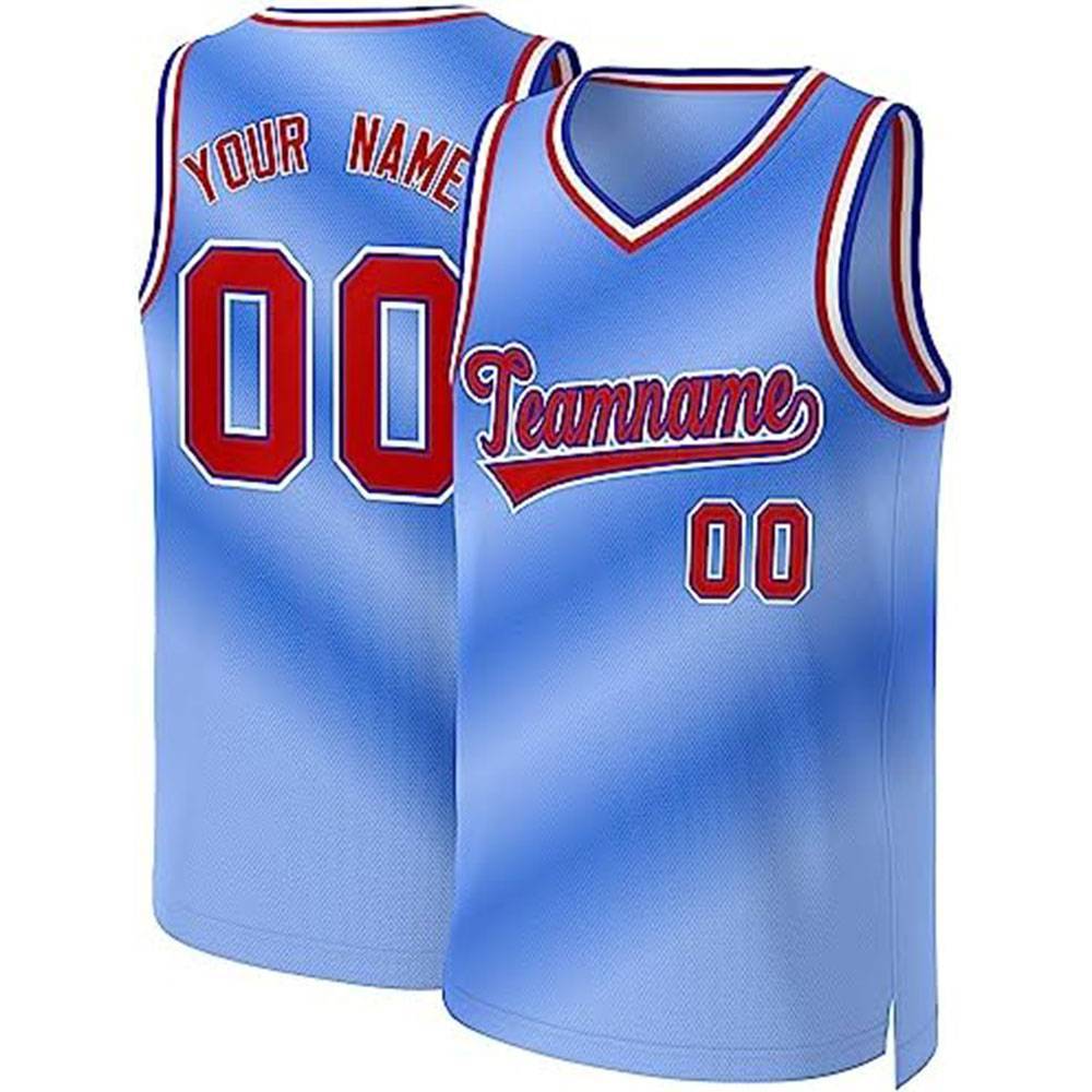 Custom Blue Blaze Basketball Jersey