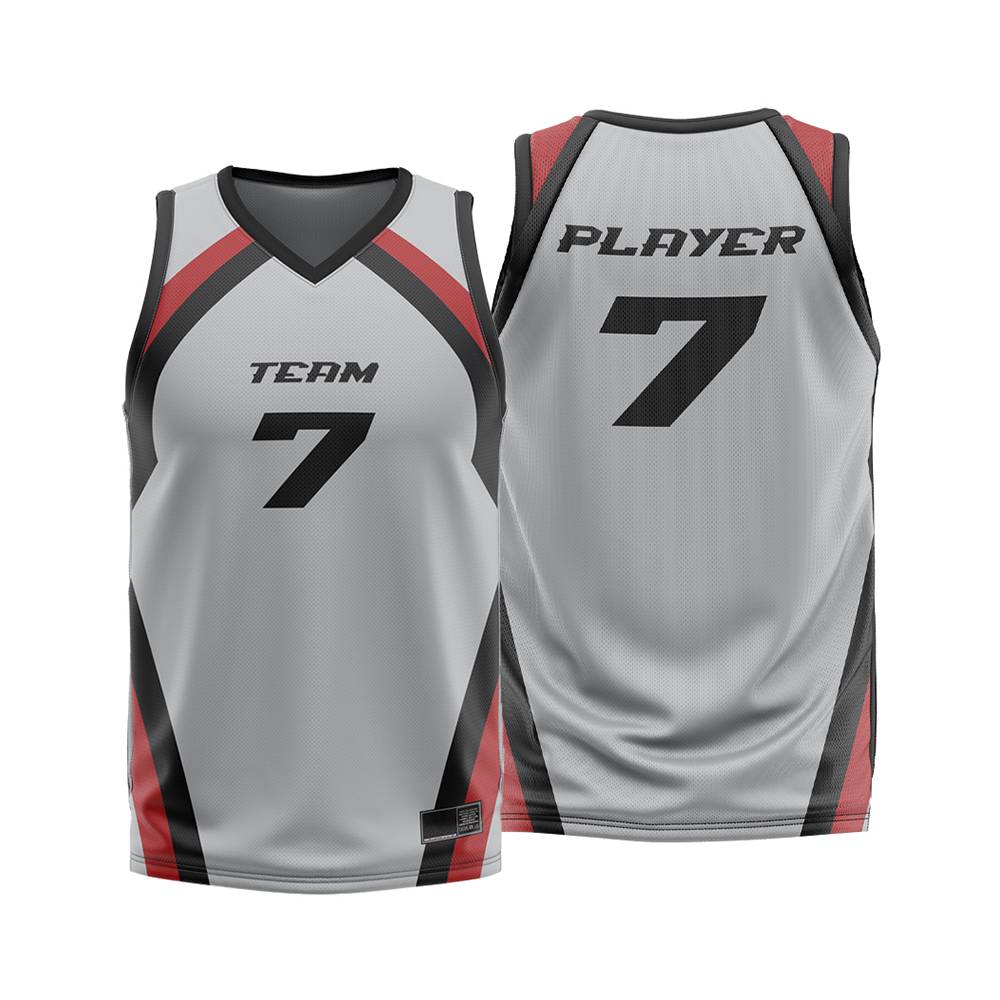 Custom Thunder White Black-Red Basketball Jersey