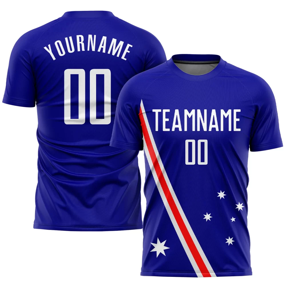 Custom Sublimation Australian Flag Soccer Jersey