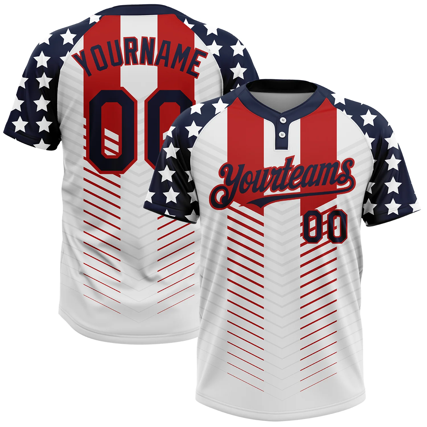 Custom-White-Navy-Red-3D-American-Flag-Fashion-Two-Button-Unisex-Softball-Jersey-1.webp